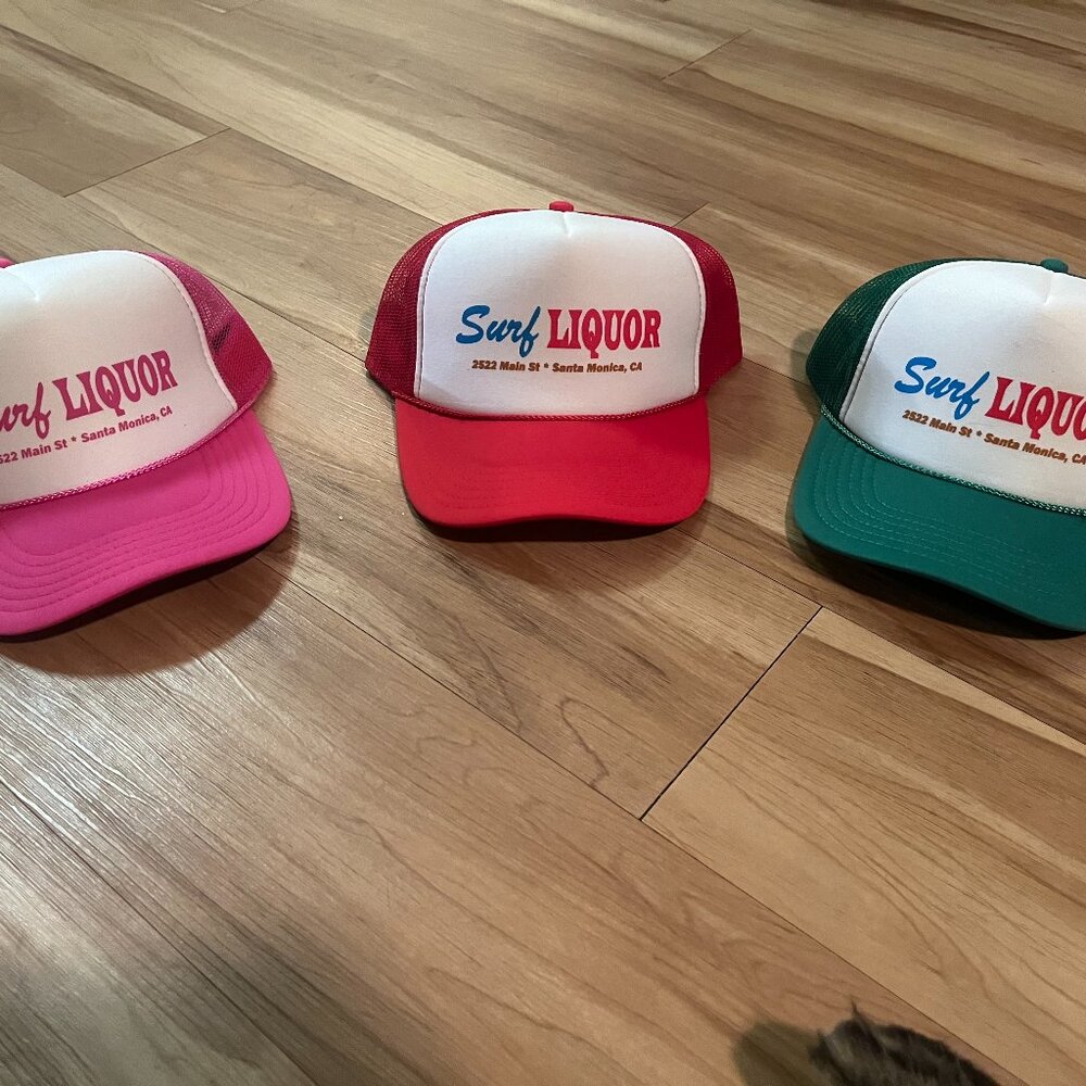 Set of 3 Surf Liquor Trucker Hats